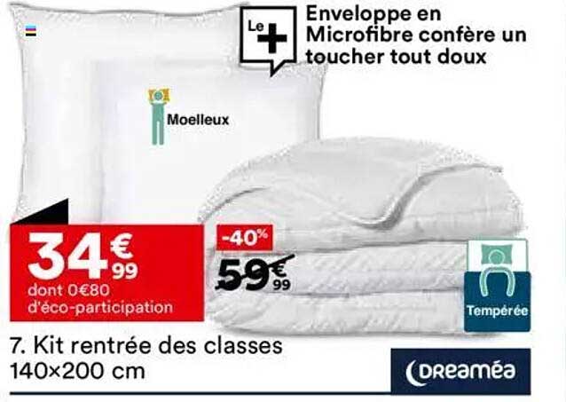 Kit rentrée des classes 140x200 cm