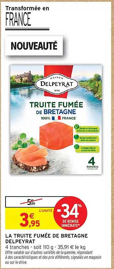 LA TRUITE FUMÉE DE BRETAGNE DELPEYRAT