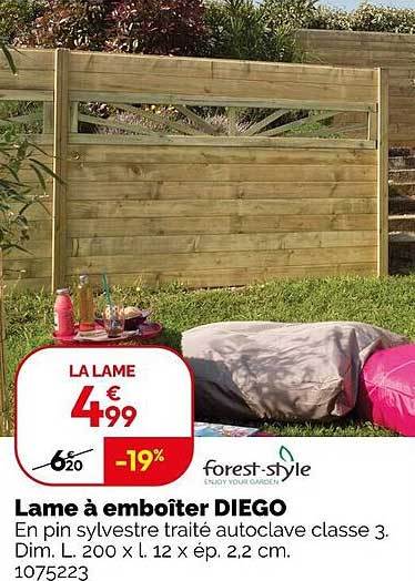 Lame à emboîter DIEGO