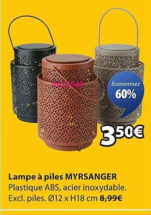 Lampe à piles MYRSANGER