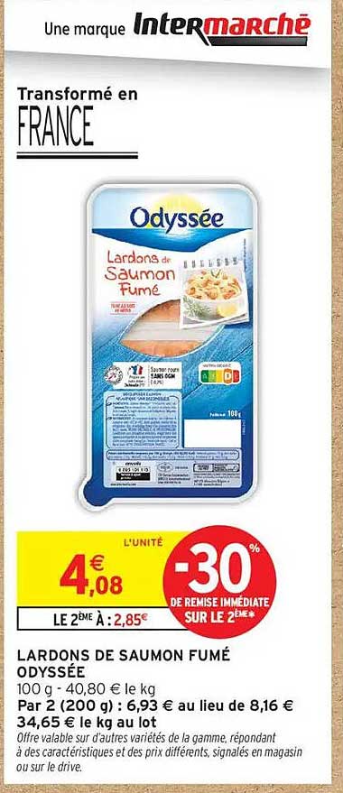 LARDONS DE SAUMON FUMÉ ODYSSÉE
