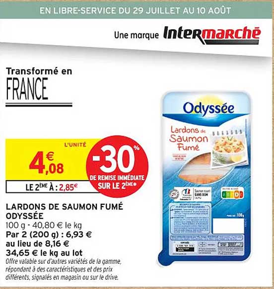 LARDONS DE SAUMON FUMÉ ODYSSÉE