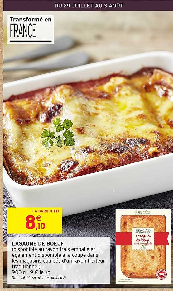 LASAGNE DE BOEUF