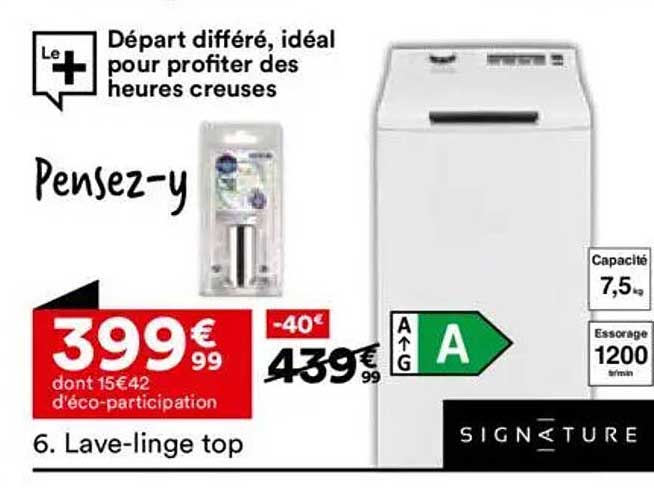 Lave-linge top