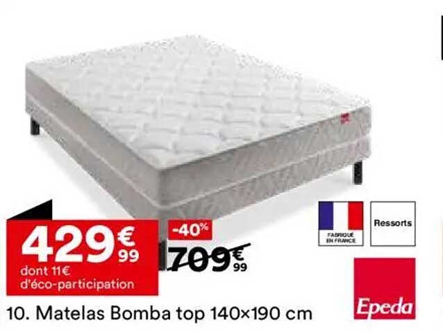 Matelas Bomba top 140x190 cm
