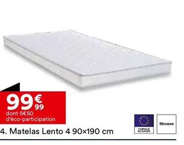 Matelas Lento 4 90x190 cm