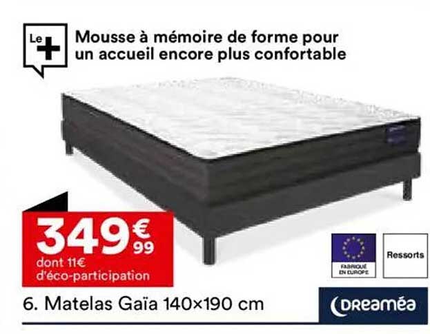Mousse à mémoire de forme pour un accueil encore plus confortable