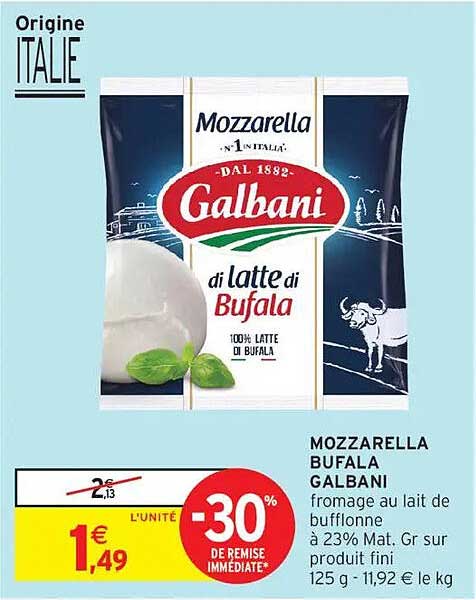 MOZZARELLA BUFALA GALBANI
