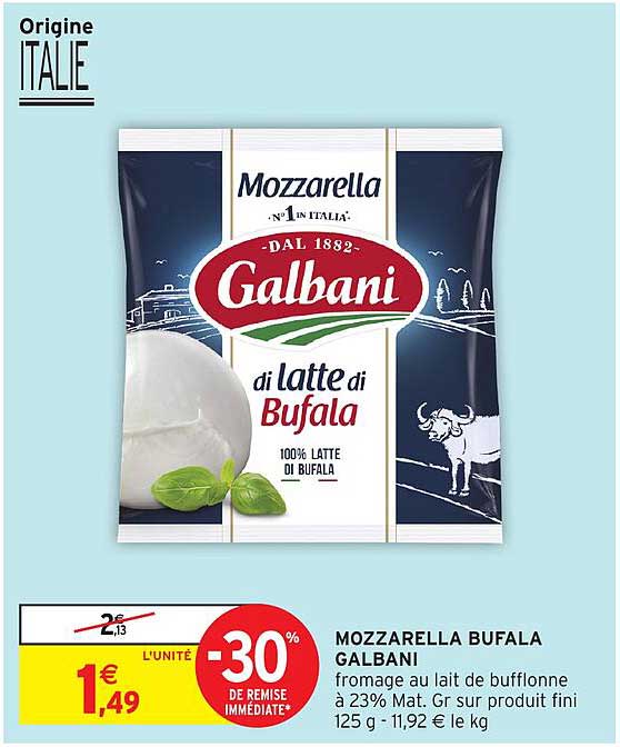 MOZZARELLA BUFALA GALBANI