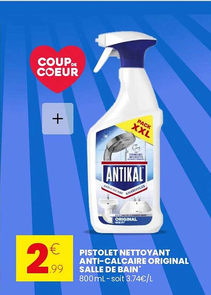 PISTOLET NETTOYANT ANTI-CALCAIRE ORIGINAL SALLE DE BAIN