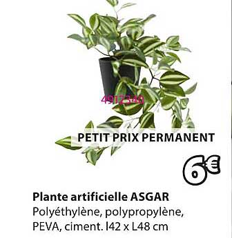 Plante artificielle ASGAR