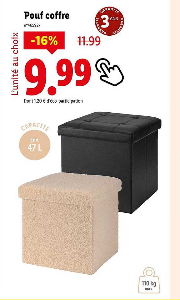 Pouf coffre