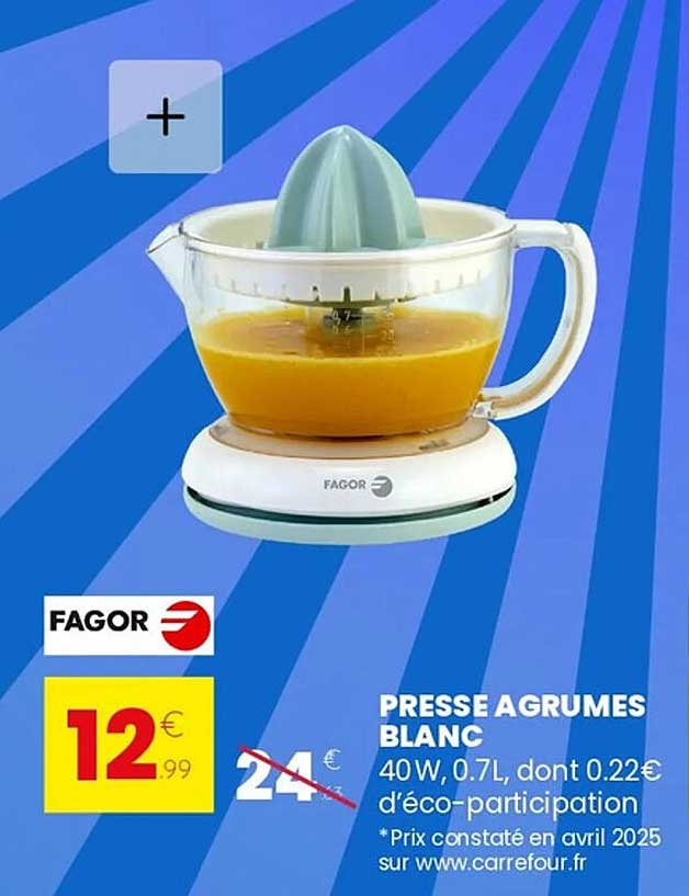 PRESSE AGRUMES BLANC