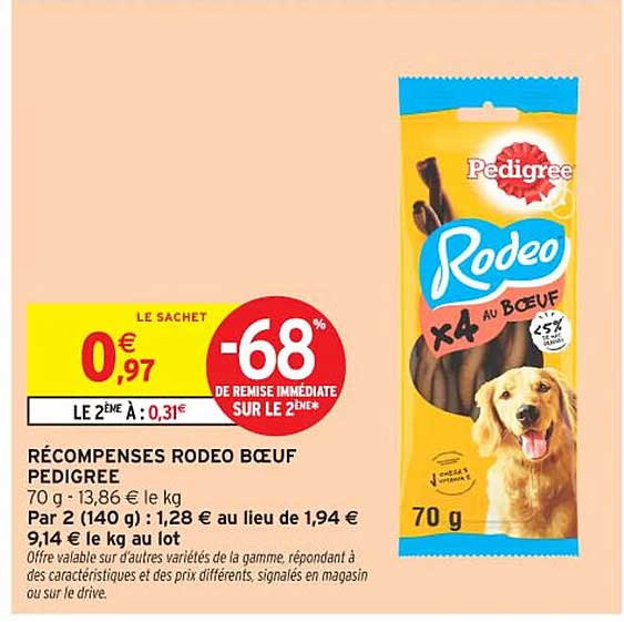 RÉCOMPENSES RODEO BŒUF PEDIGREE