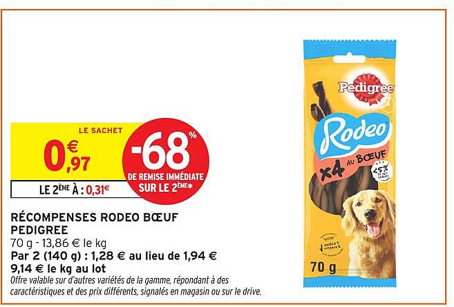 RÉCOMPENSES RODEO BŒUF PEDIGREE