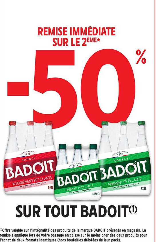 REMIS IMMEDIATE SUR LE 2EME* -50%