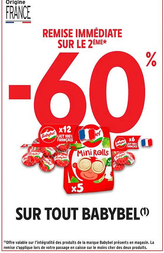 REMISSE IMMEDIATE SUR LE 2EME* -60%