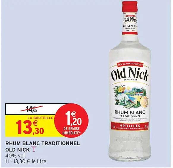 RHUM BLANC TRADITIONNEL OLD NICK
