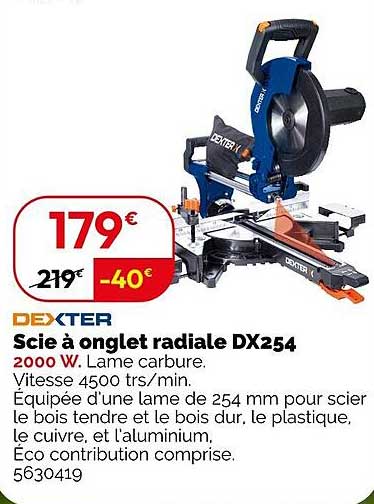 Scie à onglet radiale DX254