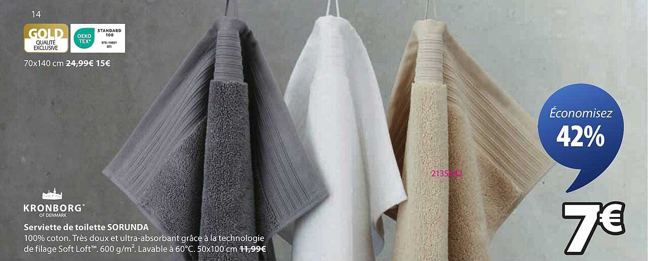 Serviette de toilette SORUNDA
