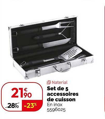 Set de 5 accessoires de cuisson
