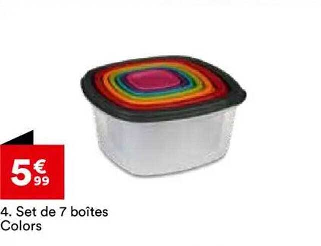 Set de 7 boîtes Colors