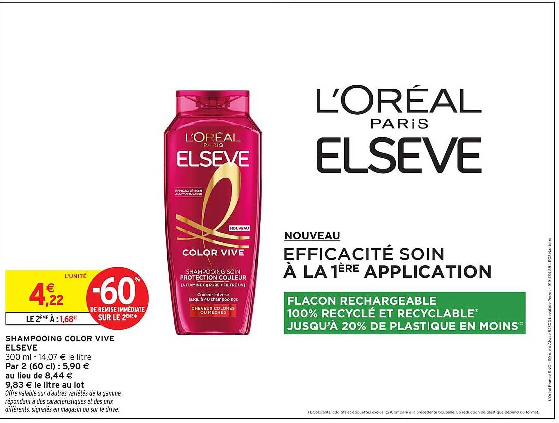 SHAMPOOING COLOR VIVE ELSEVE