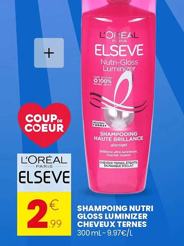 SHAMPOOING NUTRI GLOSS LUMINIZER CHEVEUX TERNES