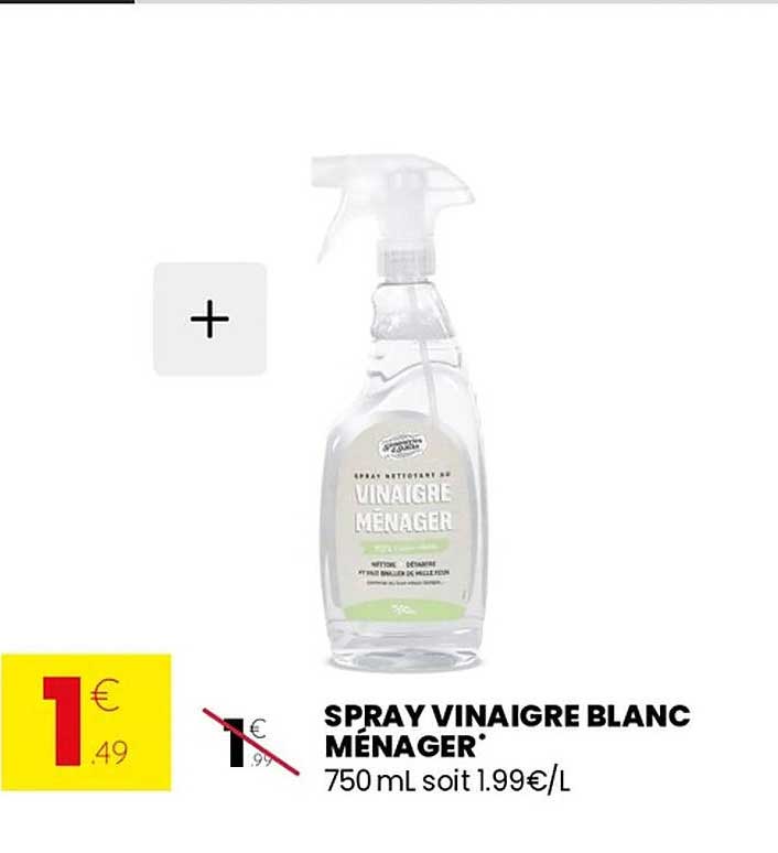 SPRAY VINAIGRE BLANC MÉNAGER