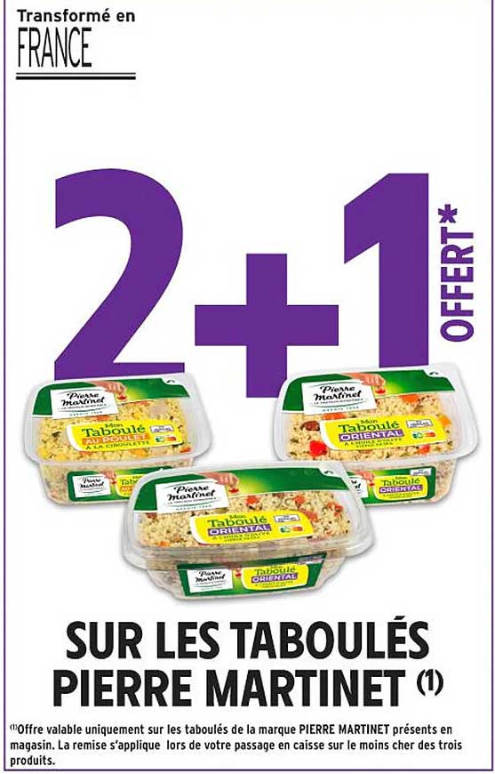 SUR LES TABOULÉS PIERRE MARTINET