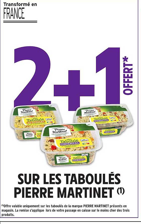 SUR LES TABOULÉS PIERRE MARTINET