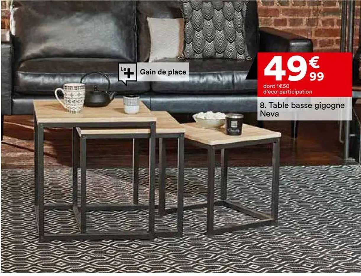 Table basse gigogne Neva