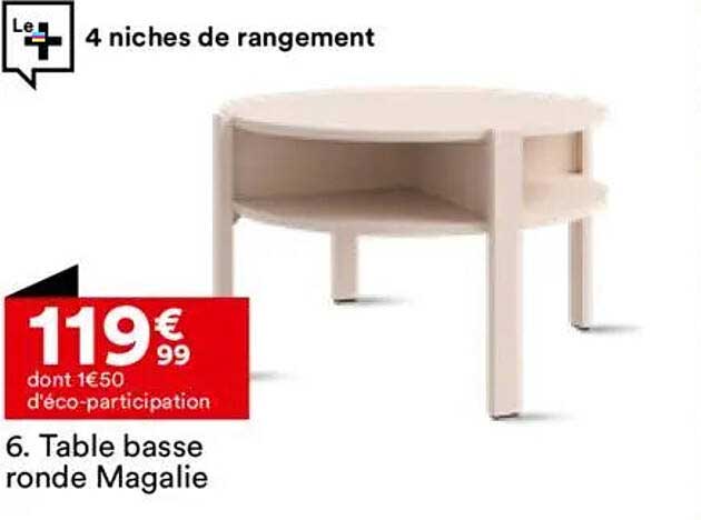 Table basse ronde Magalie