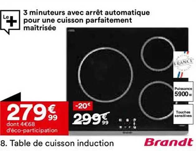 Table de cuisson induction