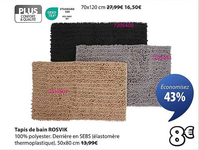 Tapis de bain ROSVIK