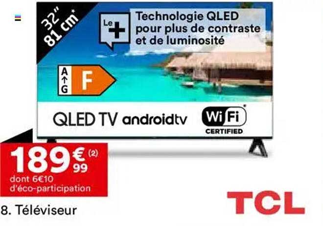 Téléviseur 32" QLED TV TCL