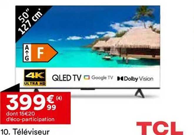 Téléviseur 50" QLED TV TCL