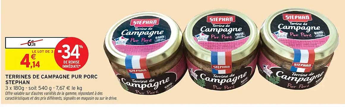TERRINES DE CAMPAGNE PUR PORC STEPHAN