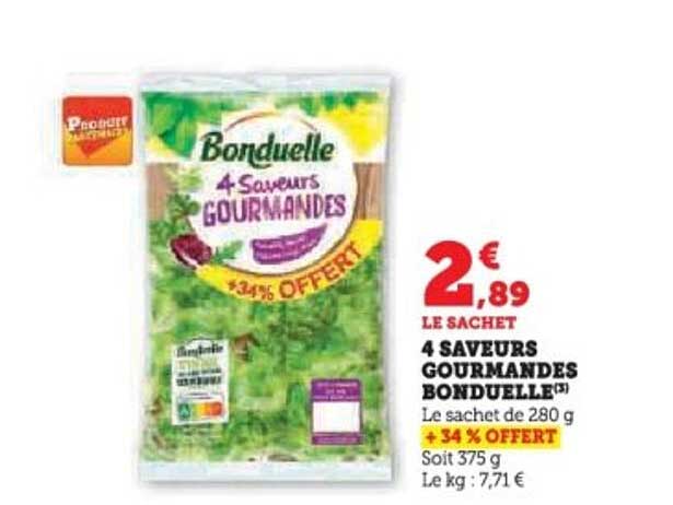 4 SAVEURS GOURMANDES BONDUELLE