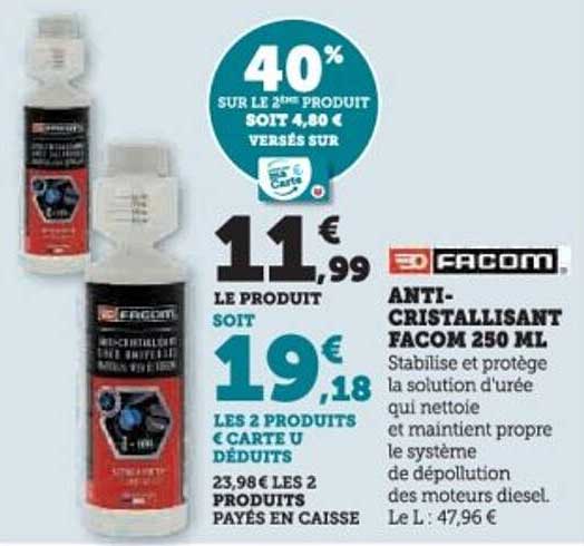 ANTI-CRISTALLISANT FACOM 250 ML