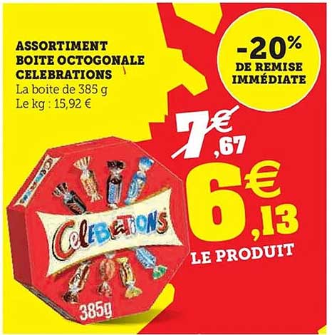ASSORTIMENT BOITE OCTOGONALE CELEBRATIONS