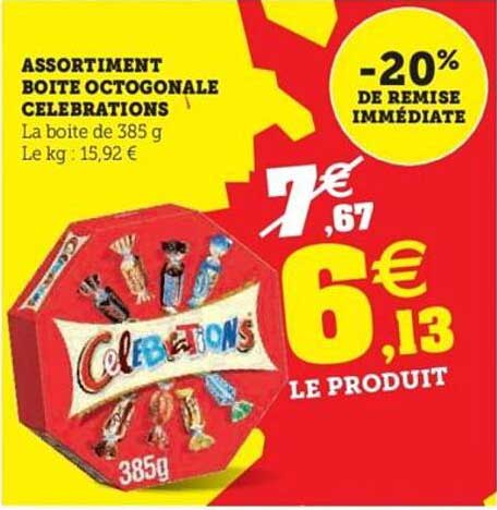 ASSORTIMENT BOITE OCTOGONALE CELEBRATIONS