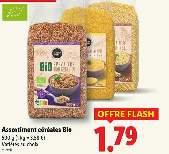 Assortiment céréales Bio