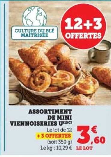 ASSORTIMENT DE MINI VIENNOISERIES U