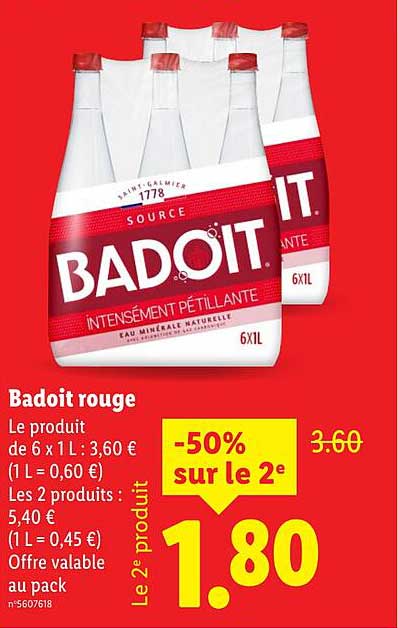 Badoit rouge
