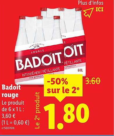 Badoit rouge
