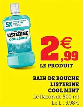 BAIN DE BOUCHE LISTERINE COOL MINT