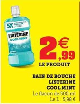 BAIN DE BOUCHE LISTERINE COOL MINT