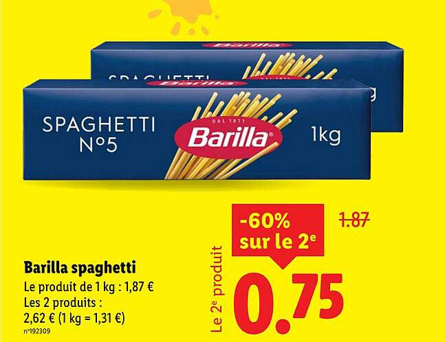Barilla spaghetti