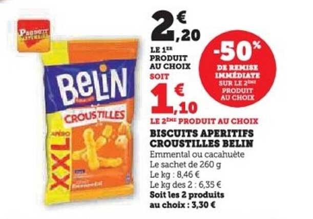 Biscuits apéritifs Croustillés Belin